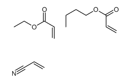 2-丙烯酸丁酯与2-丙烯酸乙酯和2-丙烯腈的聚合物结构式