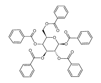 1,2,3,4,6-五-O-苯甲酰基-D-吡喃葡萄糖苷图片