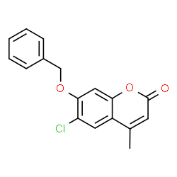 7-(benzyloxy)-6-chloro-4-methyl-2H-chromen-2-one structure