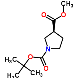 (S)-1-Boc-3-羧基吡咯烷甲酯结构式