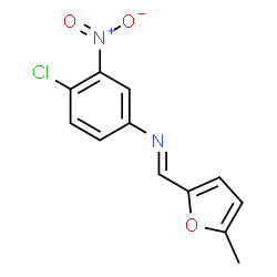 (4-chloro-3-nitrophenyl)[(5-methyl-2-furyl)methylene]amine Structure