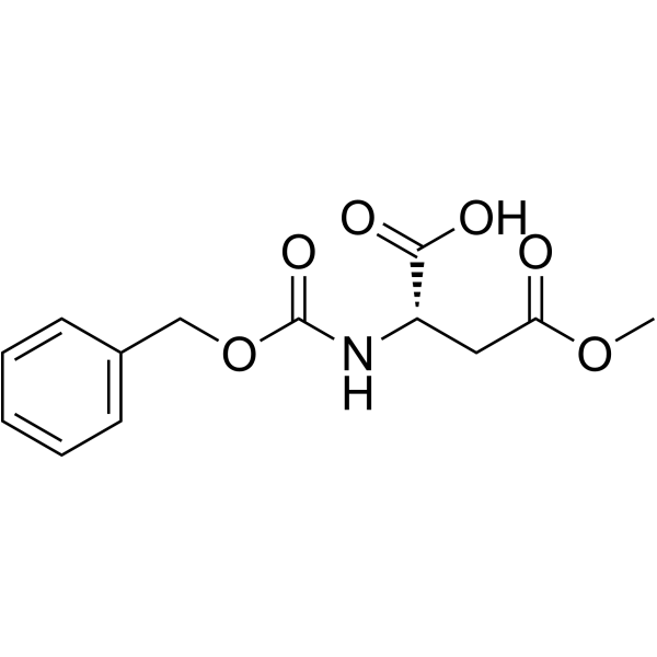 CBZ-L-天冬氨酸 4-甲酯结构式
