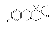 4-Ethyl-2-(4-methoxybenzyl)-1,3,3-trimethyl-4-piperidinol结构式
