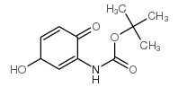Carbamic acid, (3-hydroxy-6-oxo-1,4-cyclohexadien-1-yl)-, 1,1-dimethylethyl ester (9CI) Structure