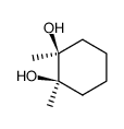 cis-1,2-dimethyl-1,2-cyclohexanediol结构式
