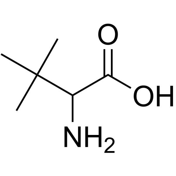 DL-叔亮氨酸结构式