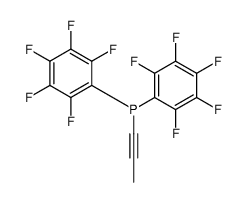 Bis(pentafluorophenyl)-1-propynylphosphine Structure