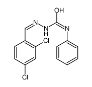 1-[(E)-(2,4-dichlorophenyl)methylideneamino]-3-phenylurea结构式