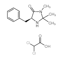 (5S)-(-)-2,2,3-三甲基-5-苄基-4-咪唑啉酮二氯乙酸结构式