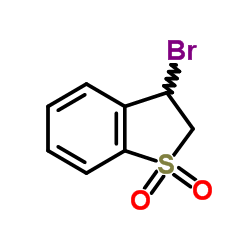 3-Bromo-2,3-dihydro-1-benzothiophene 1,1-dioxide结构式