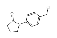 1-[4-(氯甲基)苯基]吡咯烷-2-酮结构式