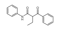 2-ethyl-3-oxo-N,3-diphenylpropanamide结构式