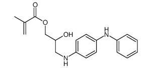 3-[(4-苯胺基苯基)氨基]-2-羟基丙基甲基丙烯酸酯结构式