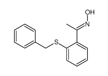 1-(2-benzylsulfanyl-phenyl)-ethanone oxime结构式