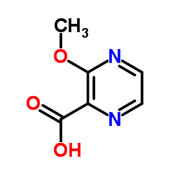 3-甲氧基吡嗪-2-羧酸结构式