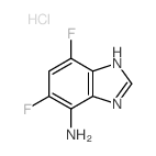 1H-Benzimidazol-4-amine,5,7-difluoro-, hydrochloride (1:1) Structure