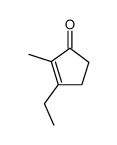 3-ethyl-2-methyl-cyclopent-2-enone结构式