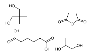 2,2-dimethylpropane-1,3-diol,furan-2,5-dione,hexanedioic acid,propane-1,2-diol Structure