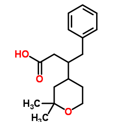 3-(2,2-Dimethyltetrahydro-2H-pyran-4-yl)-4-phenylbutanoic acid Structure