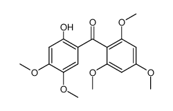 2,4,6-trimethoxy-2'-hydroxy-4',5'-dimethoxybenzophenone Structure