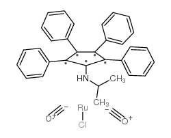 氯二羰基丙胺四苯基环戊二烯钌结构式