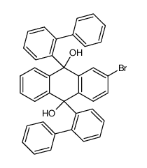 9,10-di(2-biphenylyl)-2-bromo-9,10-dihydroanthracene-9,10-diol Structure