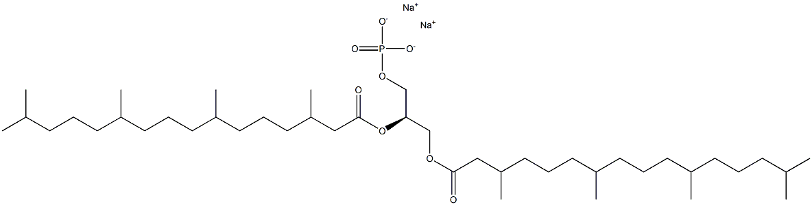 1,2-diphytanoyl-sn-glycero-3-phosphate (sodiuM salt) Structure