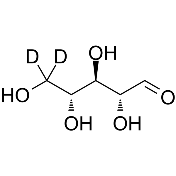 D-(-)-核糖 d2结构式