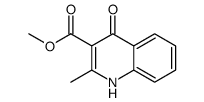 METHYL 4-HYDROXY-2-METHYLQUINOLINE-3-CARBOXYLATE Structure