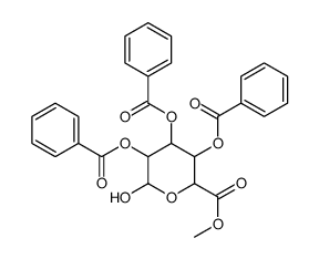 2,3,4-三-O-苯甲酰基-D-葡糖醛酸甲酯结构式
