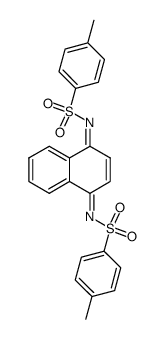 N,N'-bis(toluene-p-sulphonyl)-1,4-naphthoquinone di-imine结构式