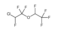 2-(2-chloro-1,1,2-trifluoroethoxy)-1,1,1,2-tetrafluoroethane结构式