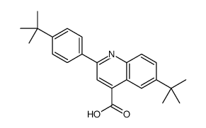 6-tert-butyl-2-(4-tert-butylphenyl)quinoline-4-carboxylic acid Structure