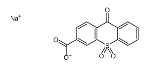 9-oxo-9H-thioxanthene-3-carboxylate sodium 10,10-dioxide结构式