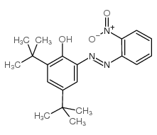2-(2’-硝基苯偶氮)-4,6-二叔丁基酚结构式
