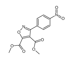 3-(4-nitro-phenyl)-isoxazole-4,5-dicarboxylic acid dimethyl ester结构式