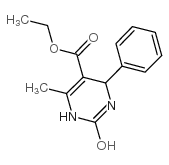 5-Pyrimidinecarboxylicacid, 1,2,3,4-tetrahydro-6-methyl-2-oxo-4-phenyl-, ethyl ester Structure