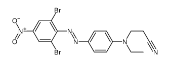 3-[[4-[(2,6-dibromo-4-nitrophenyl)azo]phenyl]ethylamino]propiononitrile structure