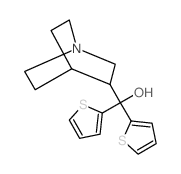 1-Azabicyclo[2.2.2]oct-3-yl(di-2-thienyl)methanol结构式