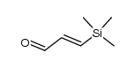 trans-3-(trimethylsilyl)acryl-aldehyde结构式