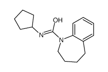 (9ci)-n-环戊基-2,3,4,5-四氢-1H-1-苯氮杂卓-1-羧酰胺结构式