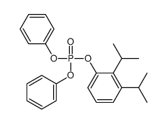 [2,3-di(propan-2-yl)phenyl] diphenyl phosphate结构式