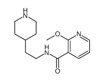 2-methoxy-N-(2-piperidin-4-ylethyl)pyridine-3-carboxamide Structure