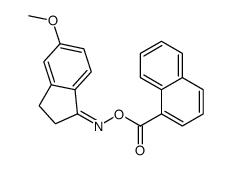 [(E)-(5-methoxy-2,3-dihydroinden-1-ylidene)amino] naphthalene-1-carboxylate结构式
