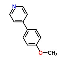 4-(4-甲氧基苯基)吡啶结构式