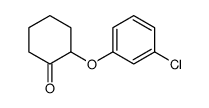 2-(3-chlorophenoxy)cyclohexan-1-one结构式