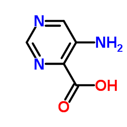 5-Amino-4-pyrimidinecarboxylic acid Structure