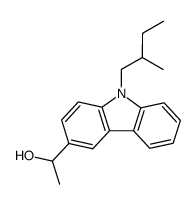 3-<(RS)-1-Hydroxyethyl>-9-<(S)-2-methylbutyl>-carbazol Structure