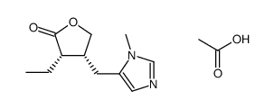 pilocarpine acetate Structure