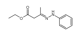 N-fenilhidrazona del acetilacetato de etilo Structure